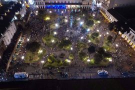 fiesta de la luz, Quito, Equateur, centre historique