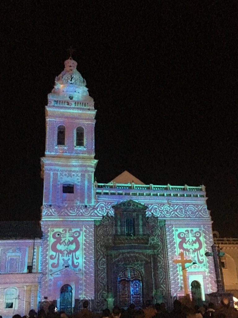 Fiesta de la luz, plaza Santo Domingo, 