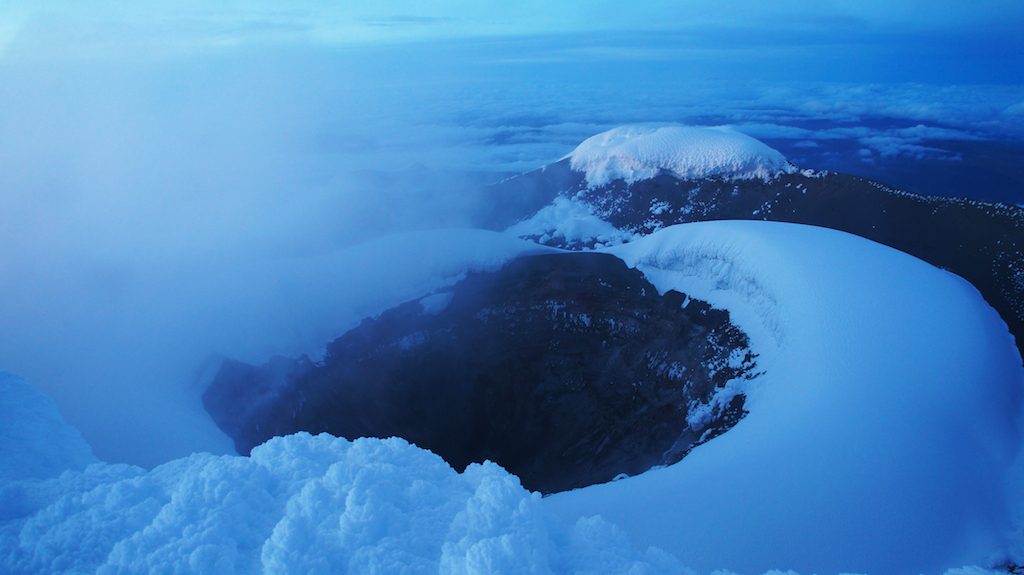 Cratère du volcan Cotopaxi