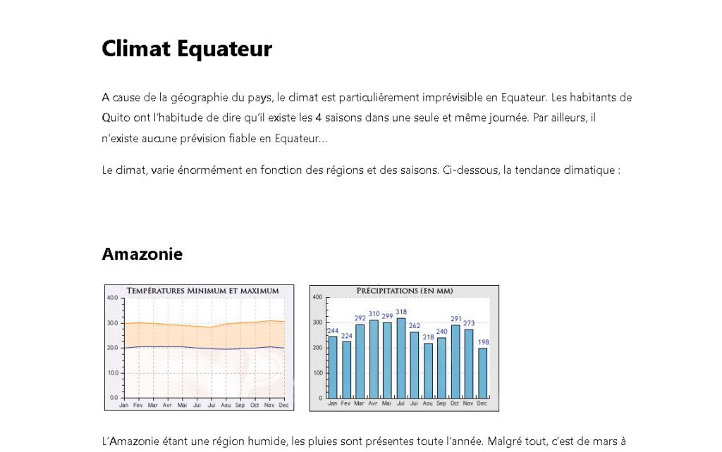 Climat equateur