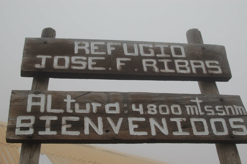 Refuge Jose F. Ribas à 4800m d'altitude (Cotopaxi)