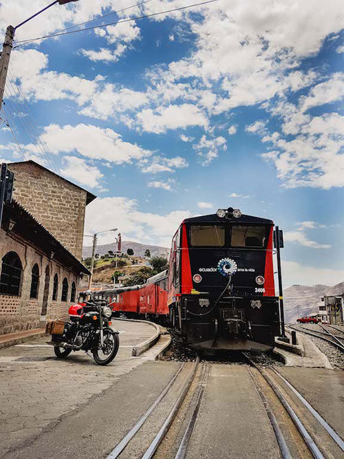 Voyage moto en Équateur, train des Andes