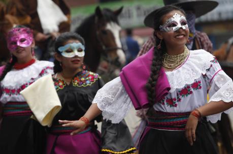 Fête du Tourisme et du maïs et défilé de chagras à Sangolqui, Équateur (crédit photo : El Comercio)