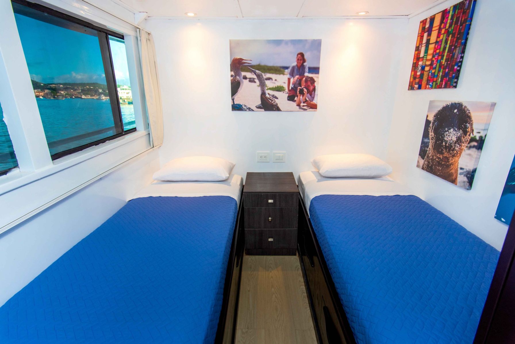 Yacht Monserrat, Croisière supérieure aux Galapagos, Cabine lits jumeaux